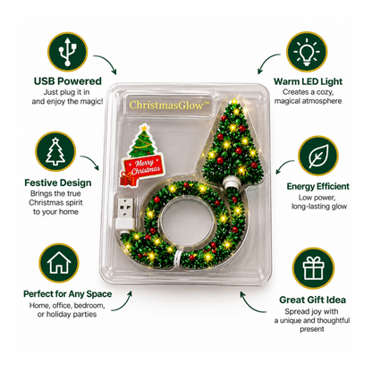 ChristmasGlow™- USB Christmas Tree Projector